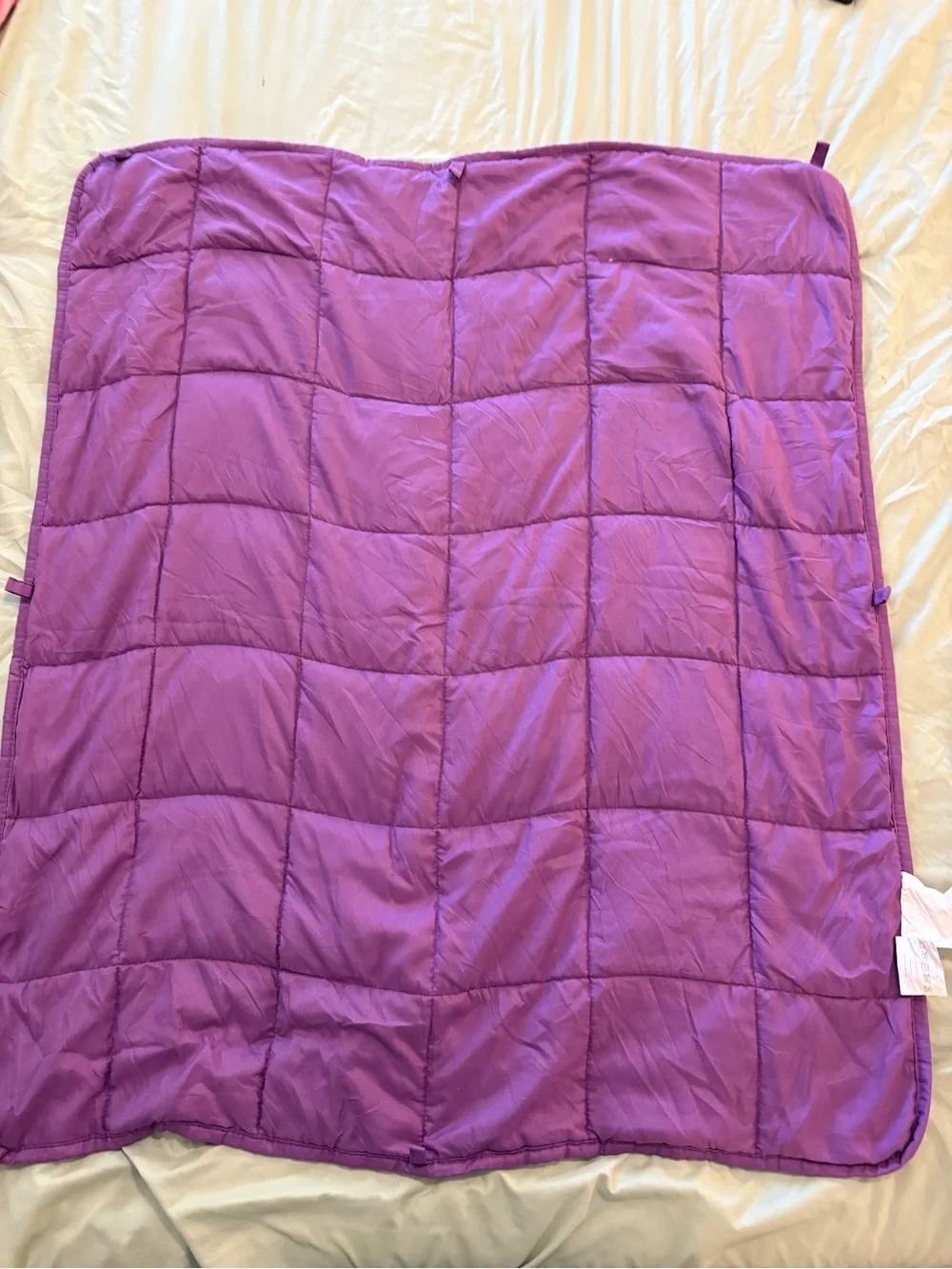 Purple Microfiber Weighted Blanket